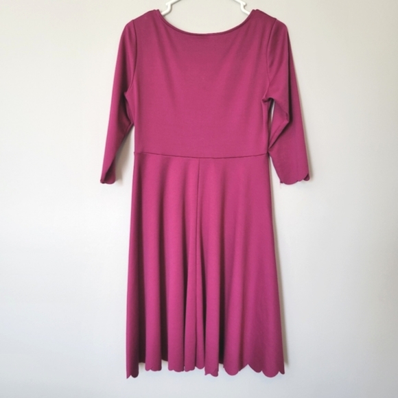 PinkBlush Magenta Scalloped Hem Maternity Dress | M - Picture 2 of 9
